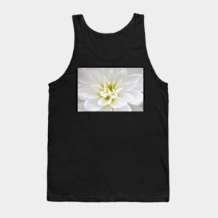 White Dahlia Tank Top